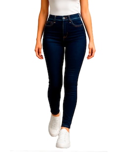 Foto 1 | Pantalón Skinny De Mezclilla Para Mujer Ocean Point Corte Tiro Alto