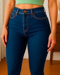 Foto 2 | Pantalón Skinny De Mezclilla Para Mujer Ocean Point Corte Tiro Alto