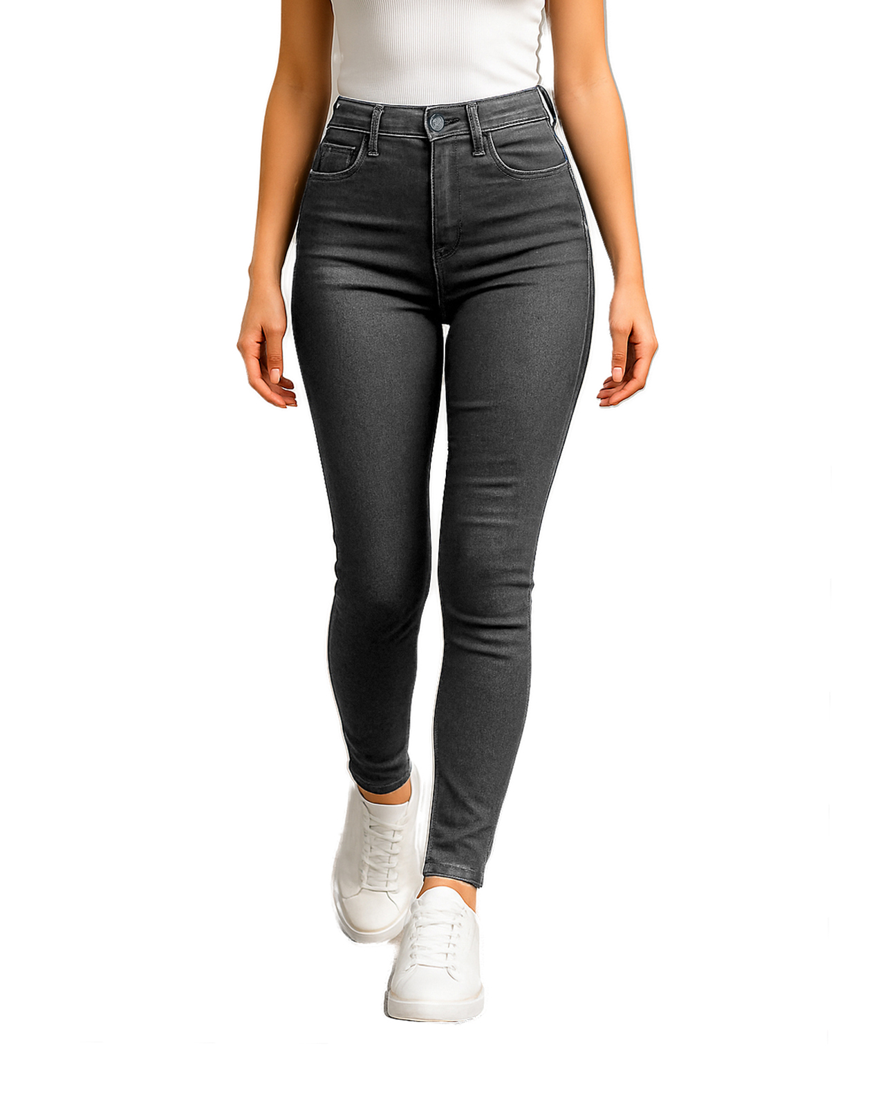 Foto 2 pulgar | Pantalón Skinny De Mezclilla Para Mujer Ocean Point Corte Tiro Alto