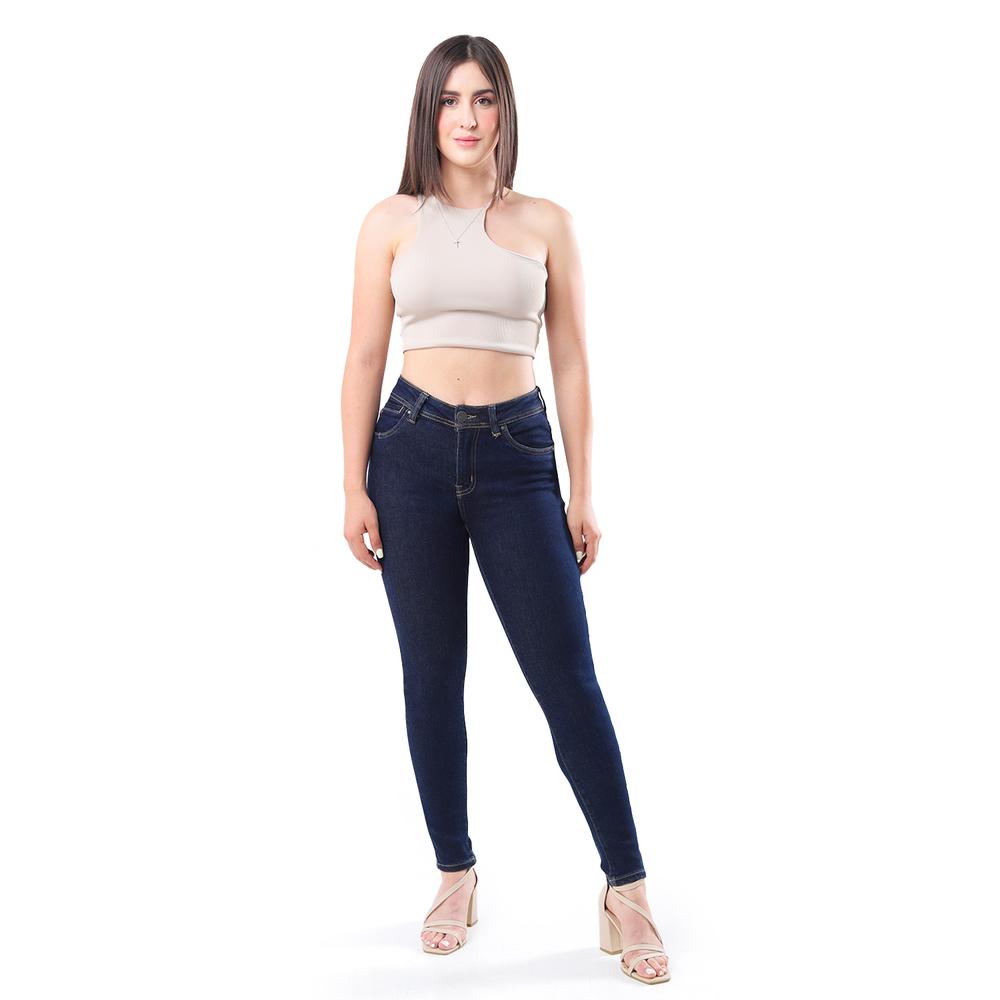 Foto 2 pulgar | Jeans Skinny Con Strech /juvenil  1136 (azul Oscuro) Azul Oscuro