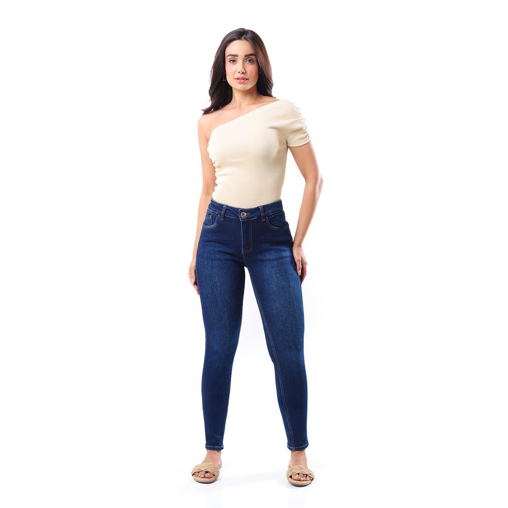 Foto 2 pulgar | Jeans Skinny Con Strech /juvenil  3890 (azul Oscuro) Azul Oscuro