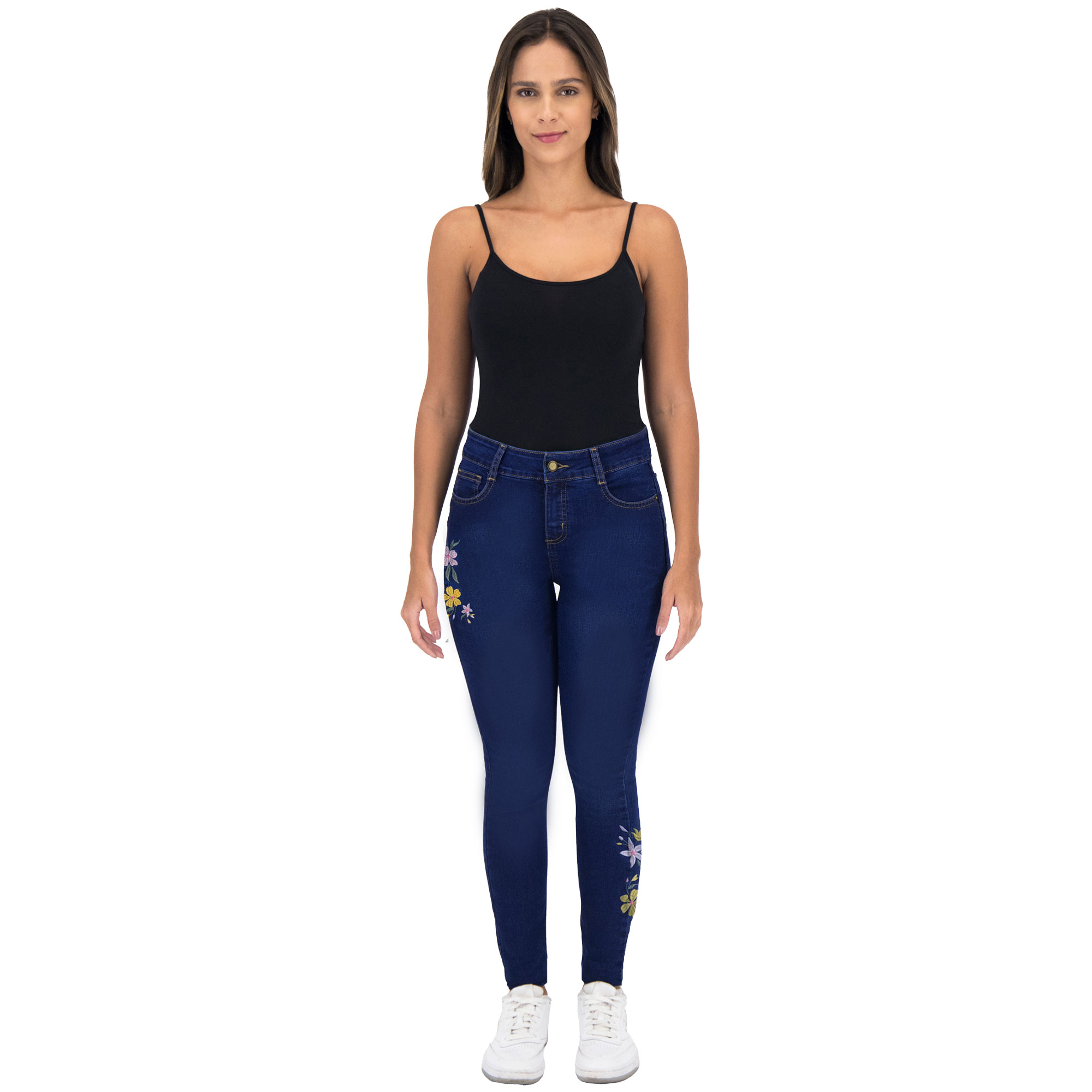 Foto 3 | Pantalón Skinny Britos Jeans Mujer Mezclilla Azul 025704