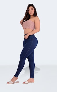 Foto 7 | Jeans Pantalón De Mezclilla Levanta Pompa Corte Colombiano Con Push Up Sea Brazil