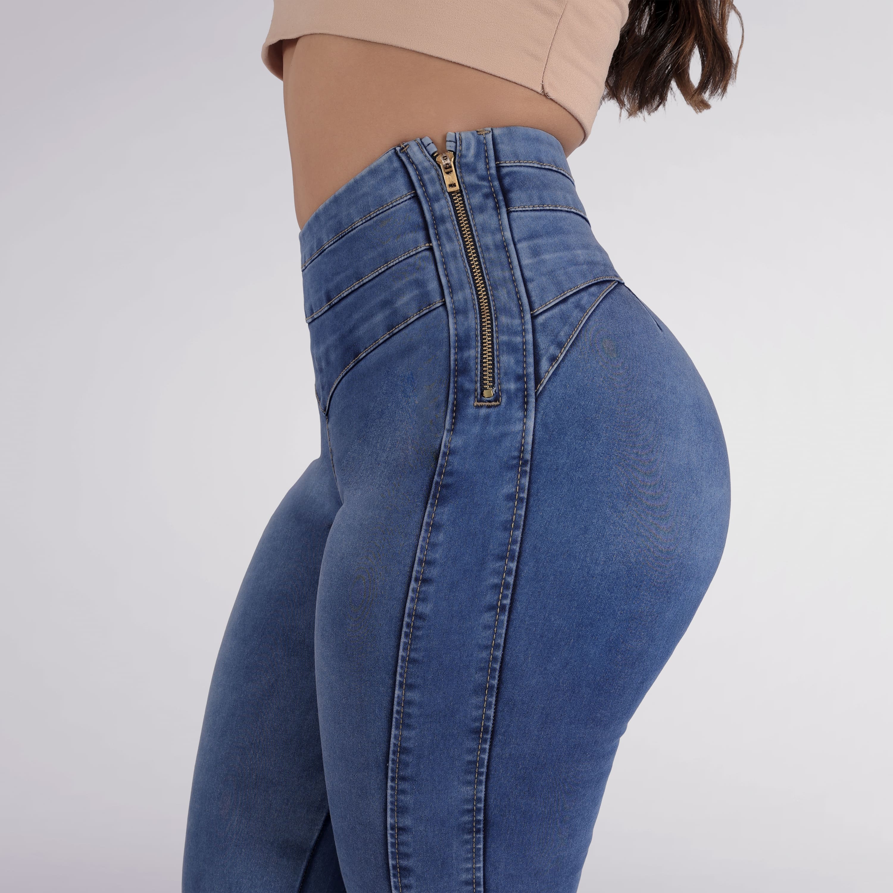 Foto 3 pulgar | Jeans Dama Pantalones Mujer Colombiano Levanta Pompa Sea Brazil