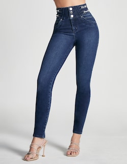 Foto 1 | Jeans Mujer Skinny Cintura Alta Push Up Buenissima 0101stmo Seven Jeans
