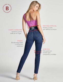 Foto 5 | Jeans Mujer Skinny Cintura Alta Push Up Buenissima 0101stmo Seven Jeans