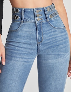 Foto 3 | Jeans Mujer Skinny Cintura Alta Push Up Buenissima 0072stme Seven Jeans