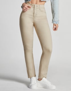 Foto 1 | Jeans Mujer Skinny Cintura Alta 7032kaki Seven Jeans