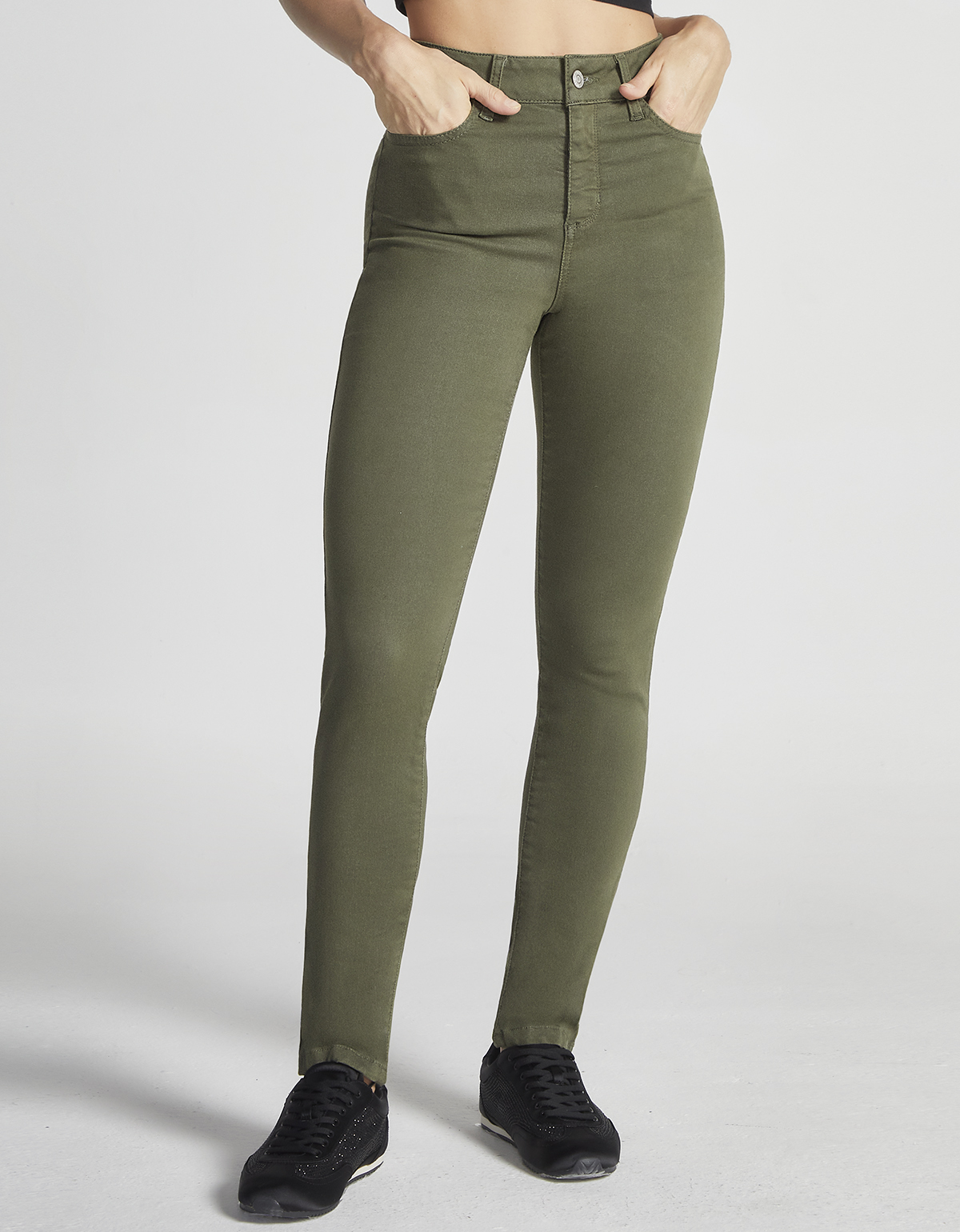 Foto 2 pulgar | Jeans Mujer Skinny Cintura Alta 7032oliv Seven Jeans
