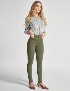 Foto 6 | Jeans Mujer Skinny Cintura Alta 7032oliv Seven Jeans