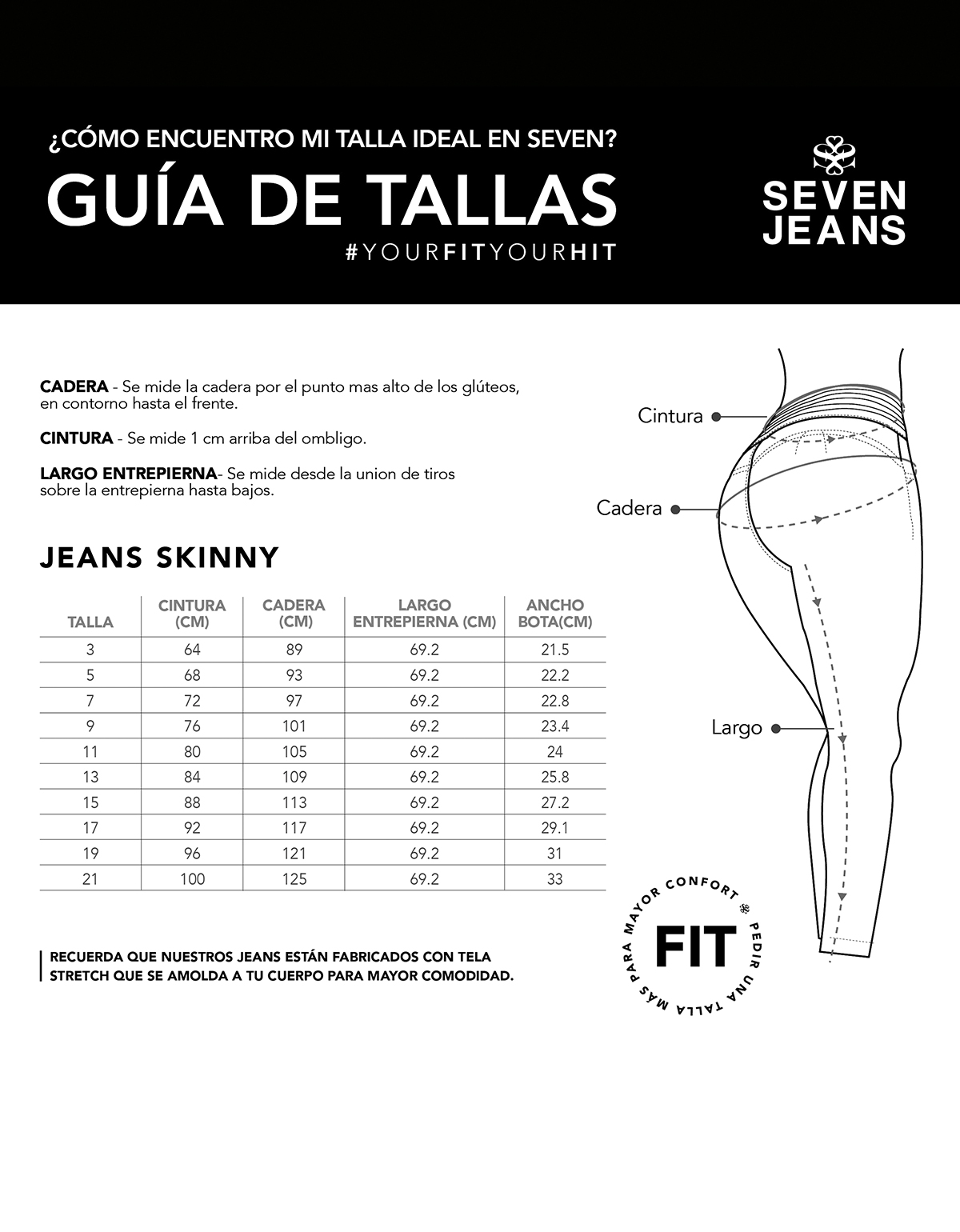 Foto 8 pulgar | Jeans Mujer Skinny Cintura Alta 7032oliv Seven Jeans
