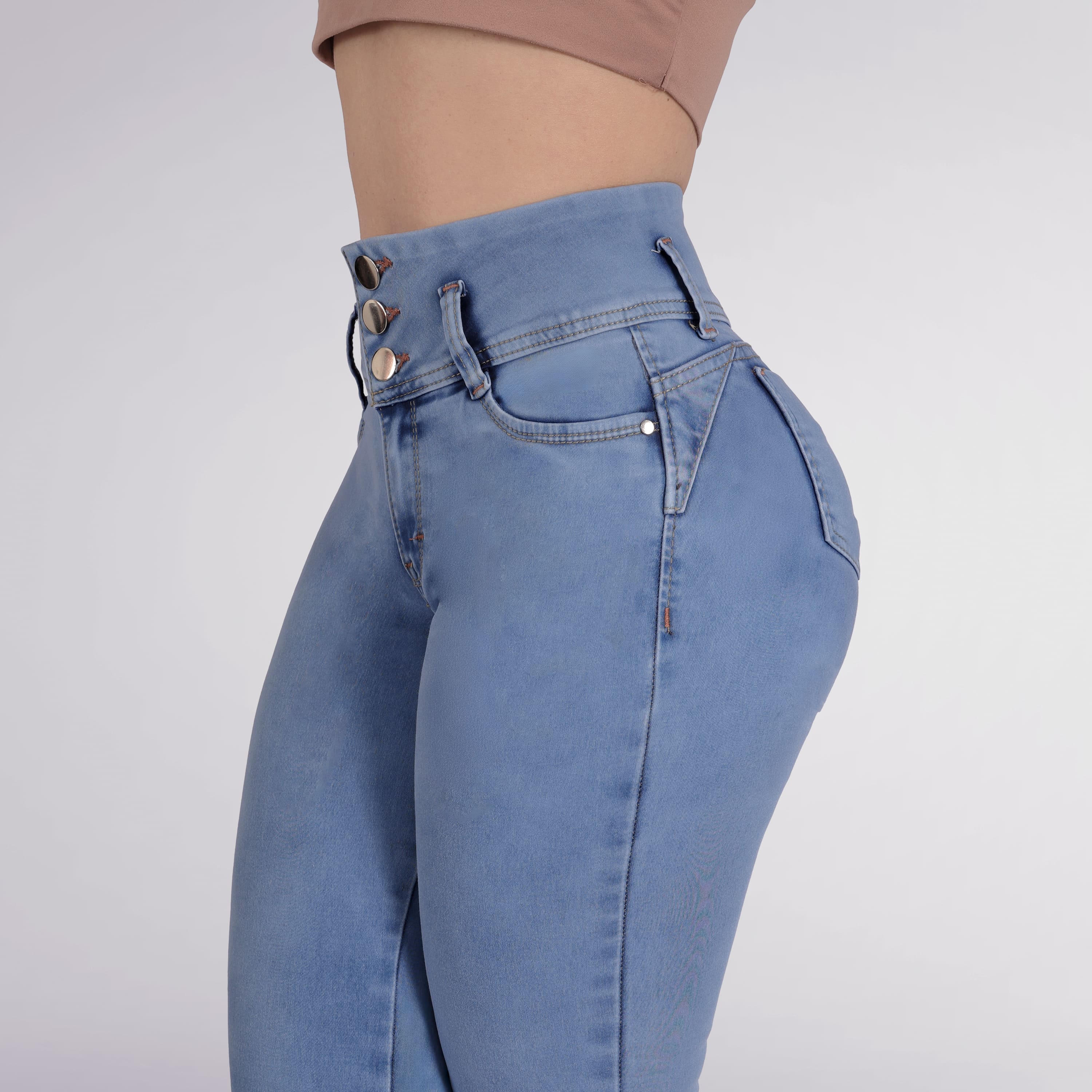 Foto 3 pulgar | Jeans Dama Pantalones Mujer Colombiano Levanta Pompa 2900/01