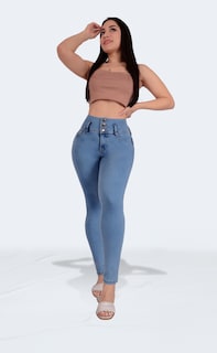 Foto 4 | Jeans Dama Pantalones Mujer Colombiano Levanta Pompa 2900/01