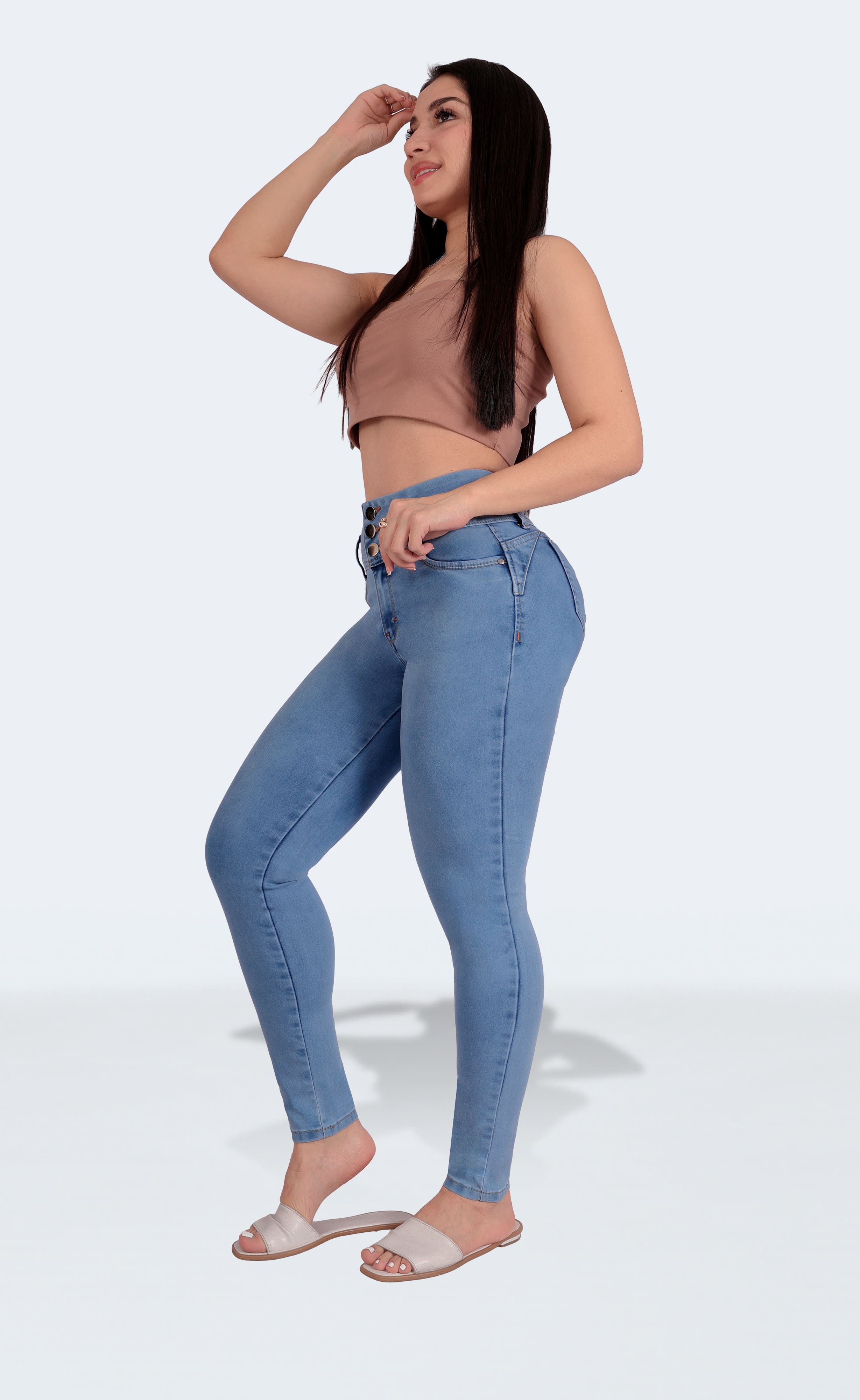 Foto 6 pulgar | Jeans Dama Pantalones Mujer Colombiano Levanta Pompa 2900/01