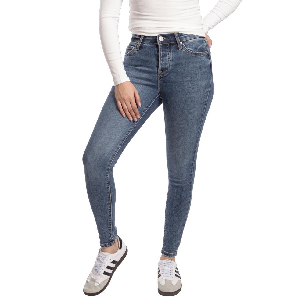 Foto 2 pulgar | Pantalón High Rise Skinny Mujer Balam Bl7191 Azul