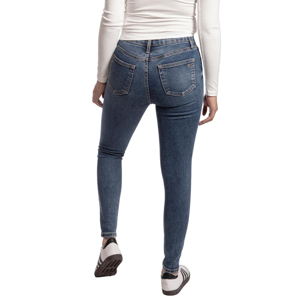 Foto 3 pulgar | Pantalón High Rise Skinny Mujer Balam Bl7191 Azul