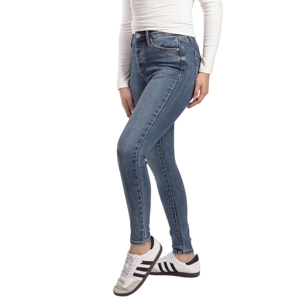 Foto 4 pulgar | Pantalón High Rise Skinny Mujer Balam Bl7191 Azul