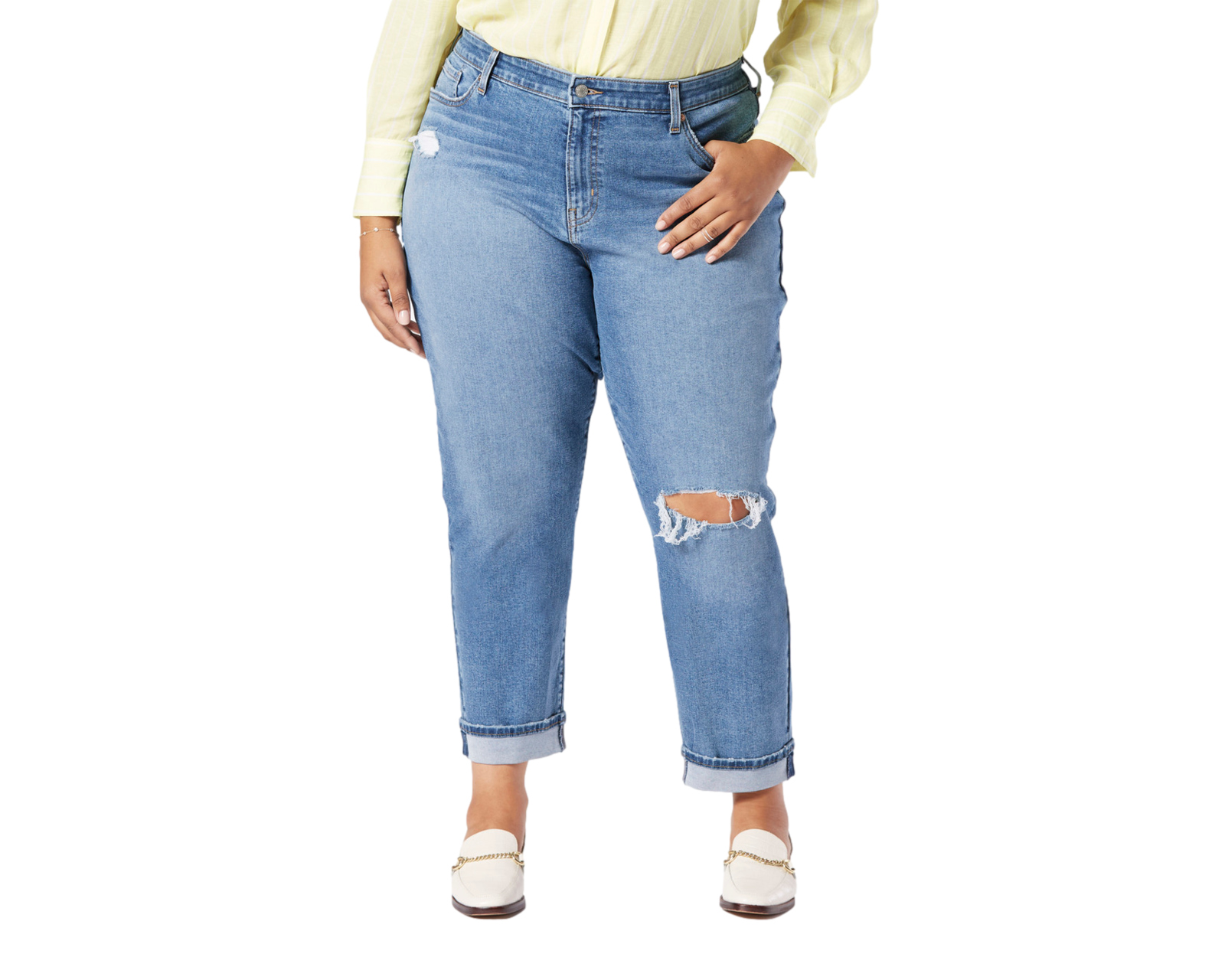 Jeans 84594-0014 Mid-rise Boyfriend Denizen Plus