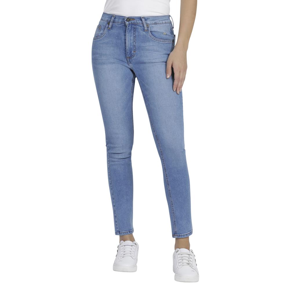Foto 2 pulgar | Jeans Lee Slim Fit 355 color Azul para Mujer