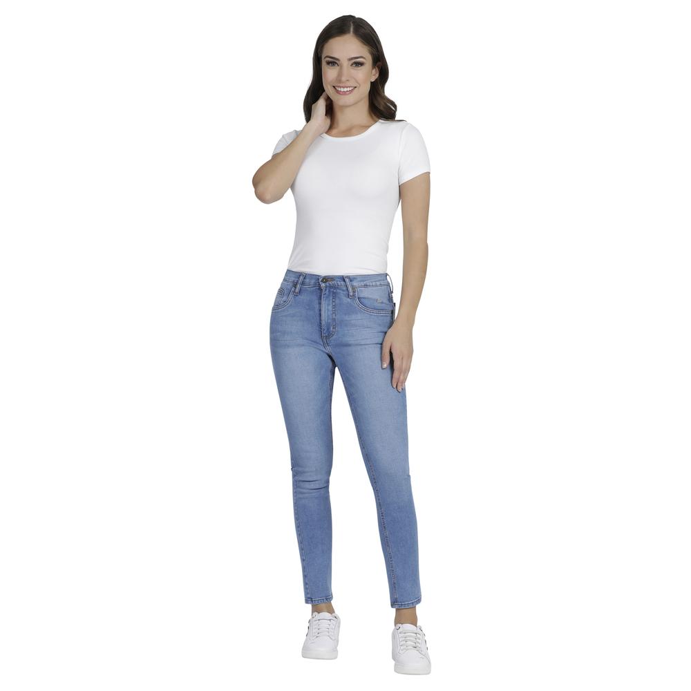 Foto 5 pulgar | Jeans Lee Slim Fit 355 color Azul para Mujer