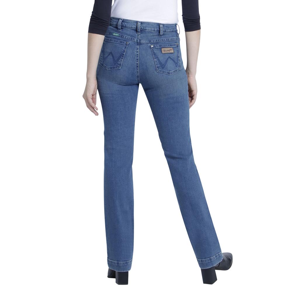 Foto 3 | Jeans Vaquero Wrangler High Rise Boot Cut 929 color Azul para Mujer