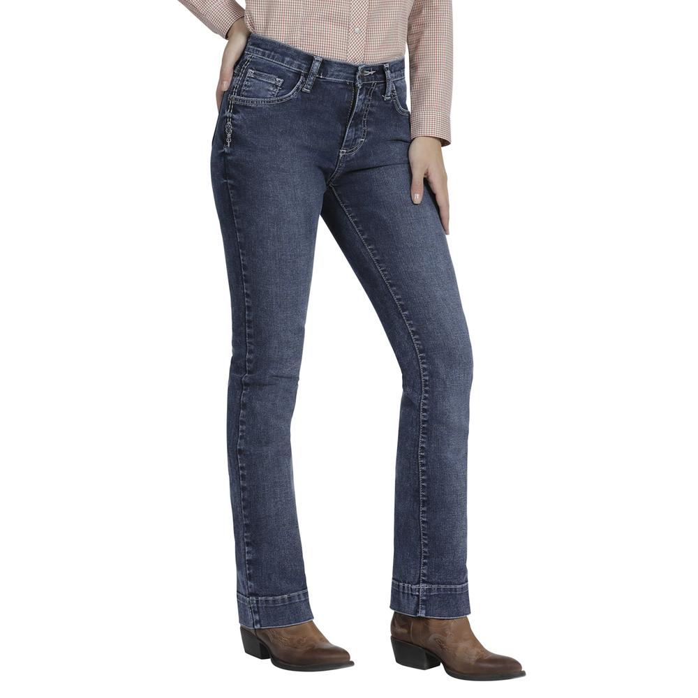 Foto 3 pulgar | Jeans Wrangler High Rise Boot Cut 144 color Azul para Mujer