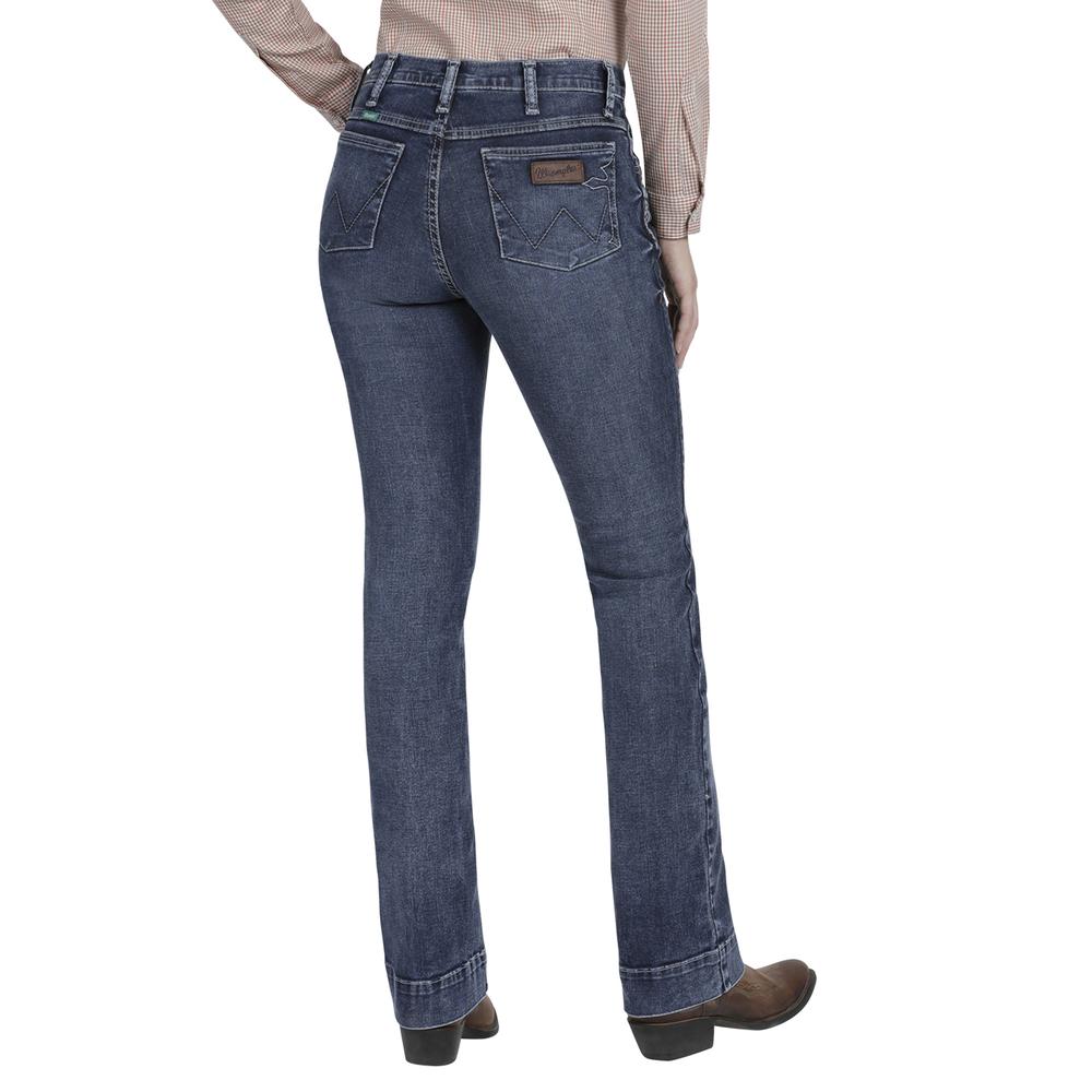 Foto 4 pulgar | Jeans Wrangler High Rise Boot Cut 144 color Azul para Mujer
