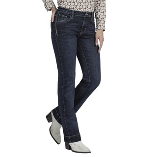 Foto 2 | Jeans Wrangler High Rise Boot Cut 923 color Azul para Mujer