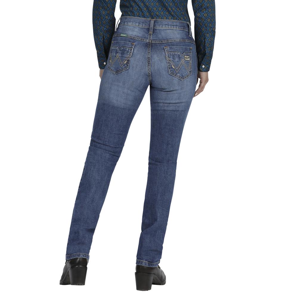 Foto 4 pulgar | Jeans Vaquero Wrangler Slim Fit 164 color Azul para Mujer