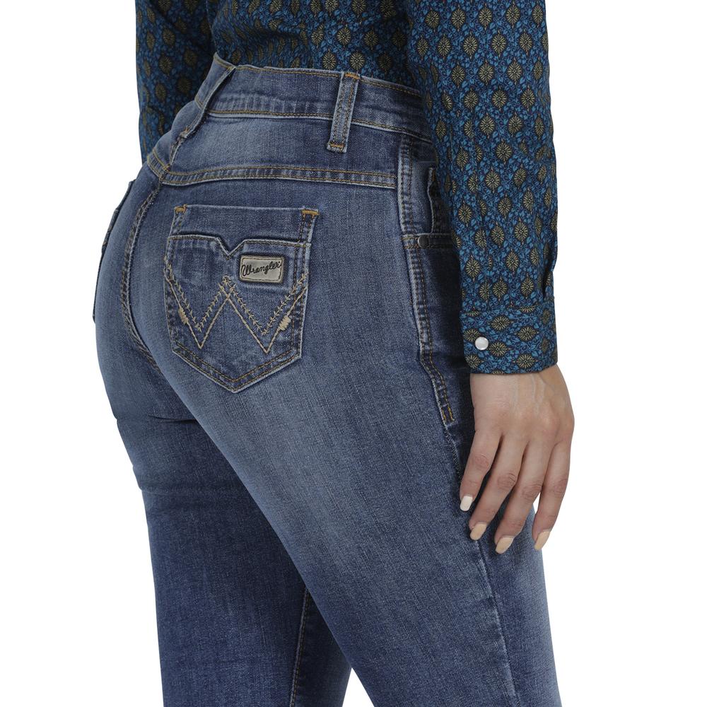 Foto 6 pulgar | Jeans Vaquero Wrangler Slim Fit 164 color Azul para Mujer