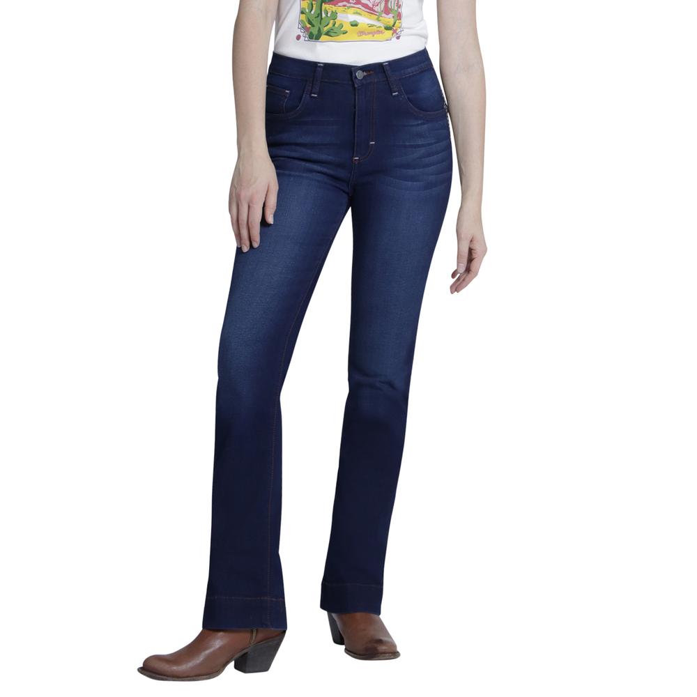 Foto 1 | Jeans Wrangler High Rise Boot Cut 143 color Azul para Mujer