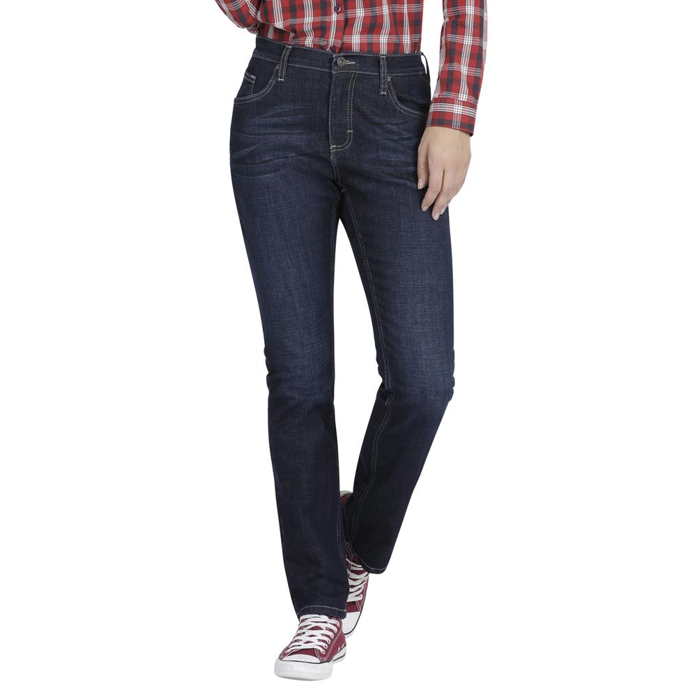 Foto 2 pulgar | Jeans Lee Slim Fit 356 color Azul para Mujer