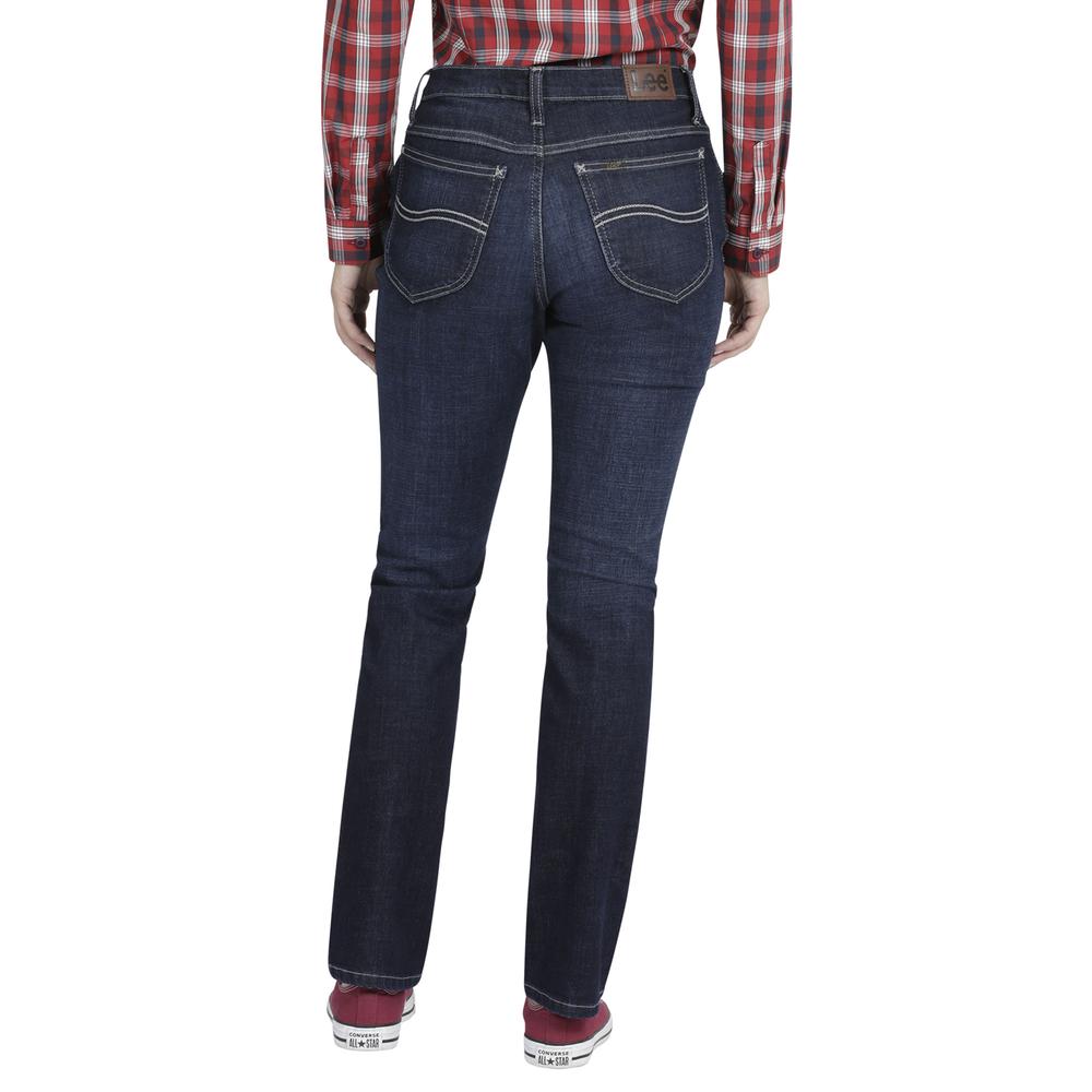 Foto 4 pulgar | Jeans Lee Slim Fit 356 color Azul para Mujer