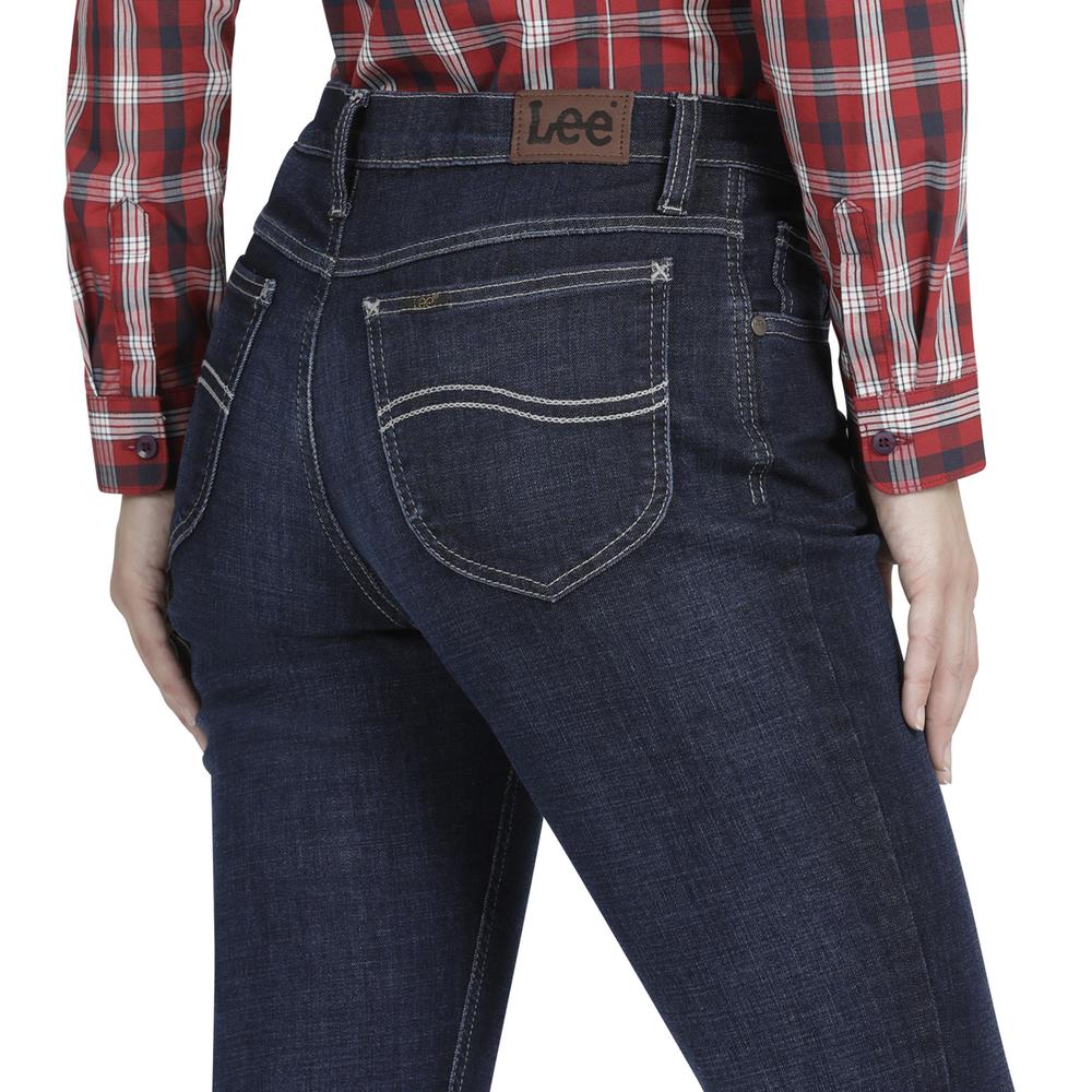 Foto 6 pulgar | Jeans Lee Slim Fit 356 color Azul para Mujer