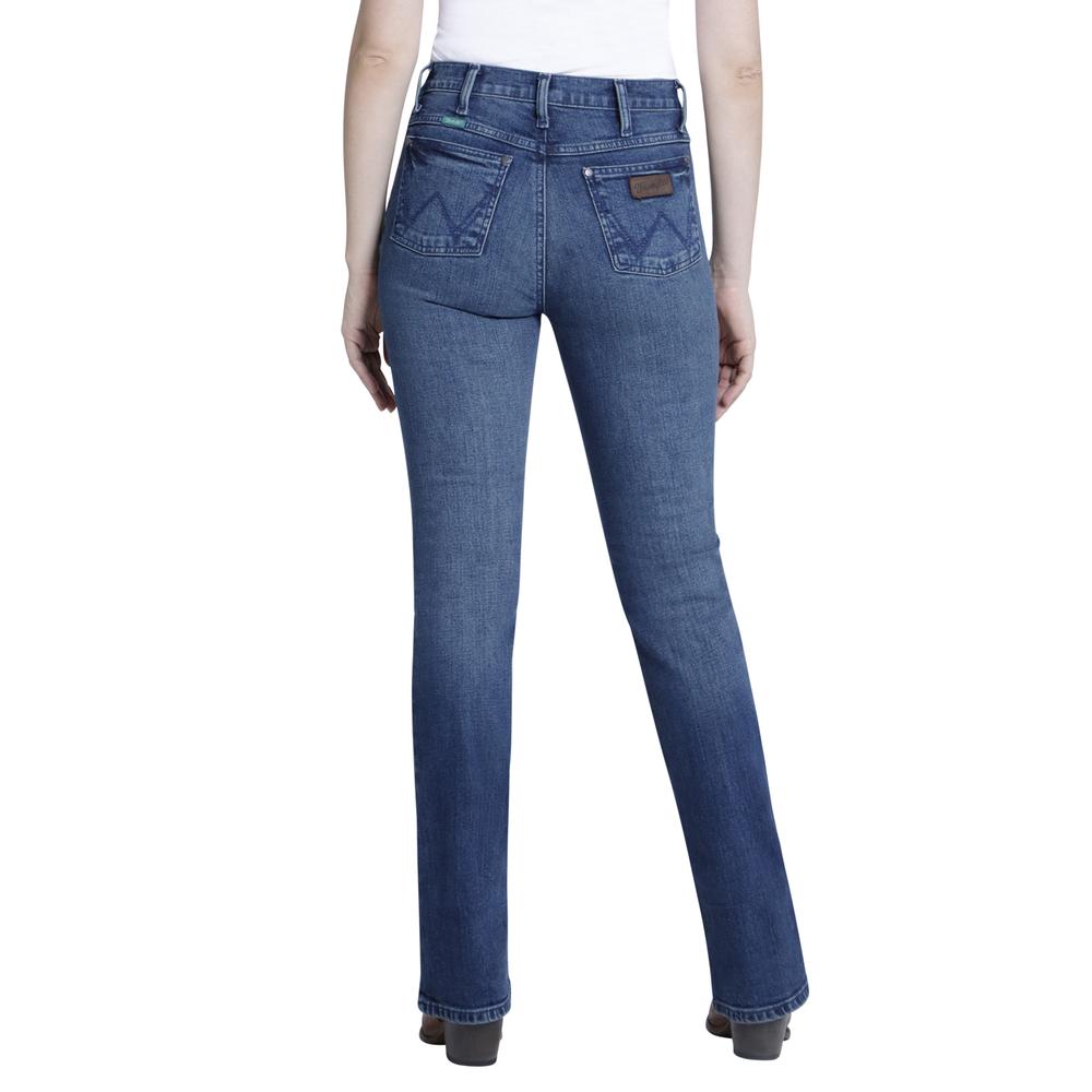 Foto 4 pulgar | Jeans Vaquero Wrangler High Rise Boot Cut 165 color Azul para Mujer