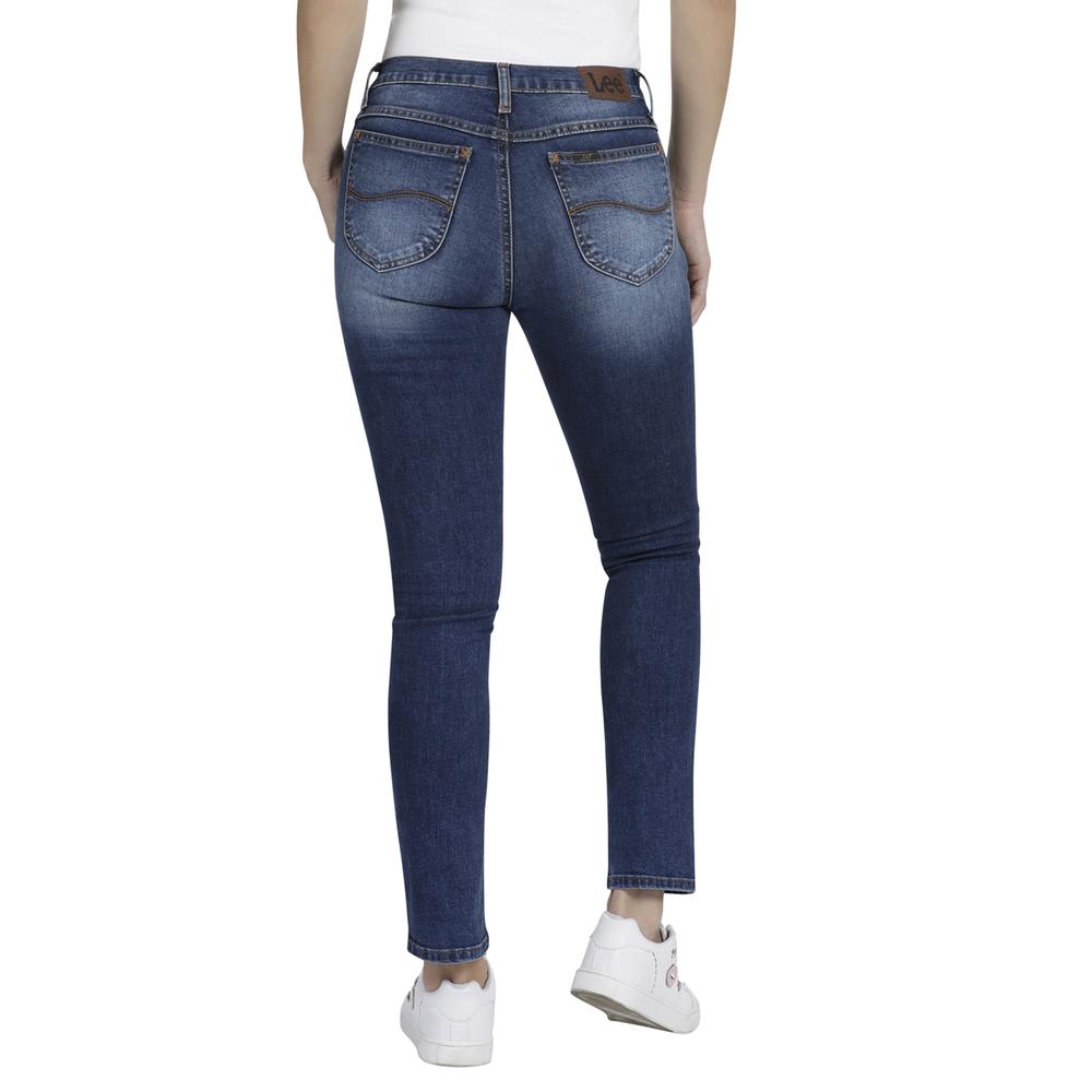 Foto 4 pulgar | Jeans Lee Slim Fit 345 color Azul para Mujer