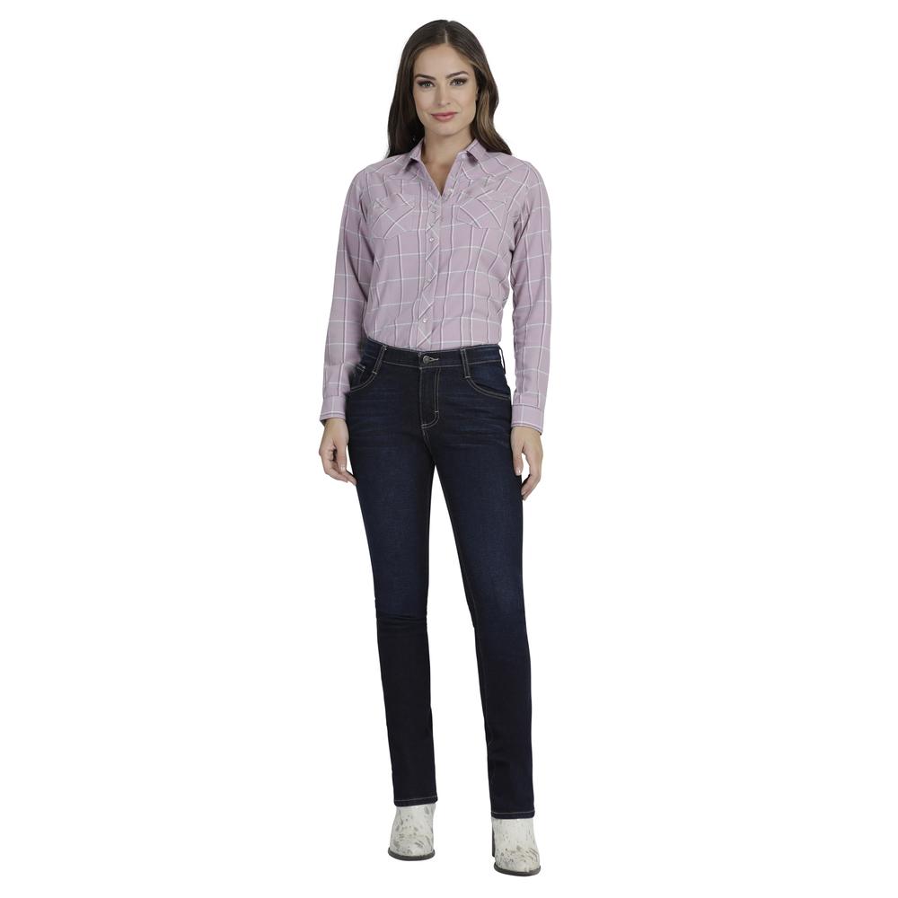 Foto 5 pulgar | Jeans Vaqueros Wrangler Slim Fit 176 color Azul para Mujer