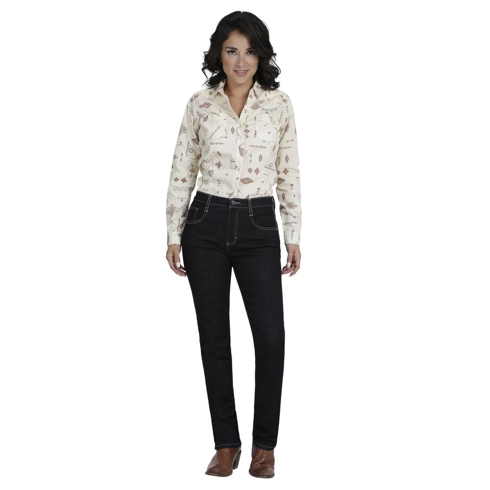 Foto 5 pulgar | Jeans Vaquero Wrangler Slim Fit 166 color Azul para Mujer