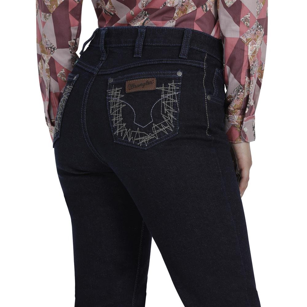 Foto 5 | Jeans Vaquero Wrangler High Rise Boot Cut 929 color Azul para Mujer