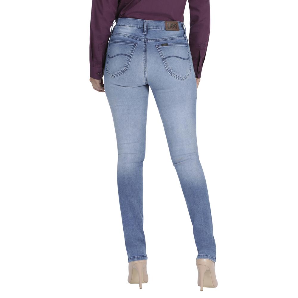 Foto 4 pulgar | Jeans Lee Slim Fit 347 color Azul para Mujer