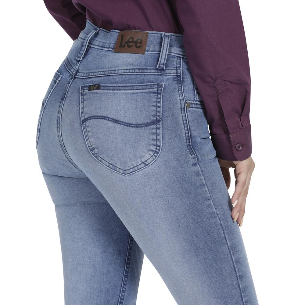 Foto 6 pulgar | Jeans Lee Slim Fit 347 color Azul para Mujer