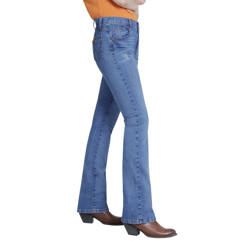 Foto 2 | Jeans Wrangler High Rise Boot Cut 981 color Azul para Mujer