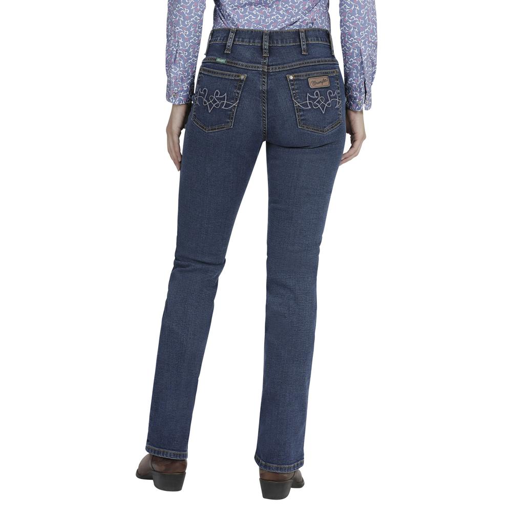 Foto 4 pulgar | Jeans Wrangler High Rise Boot Cut 921 color Azul para Mujer