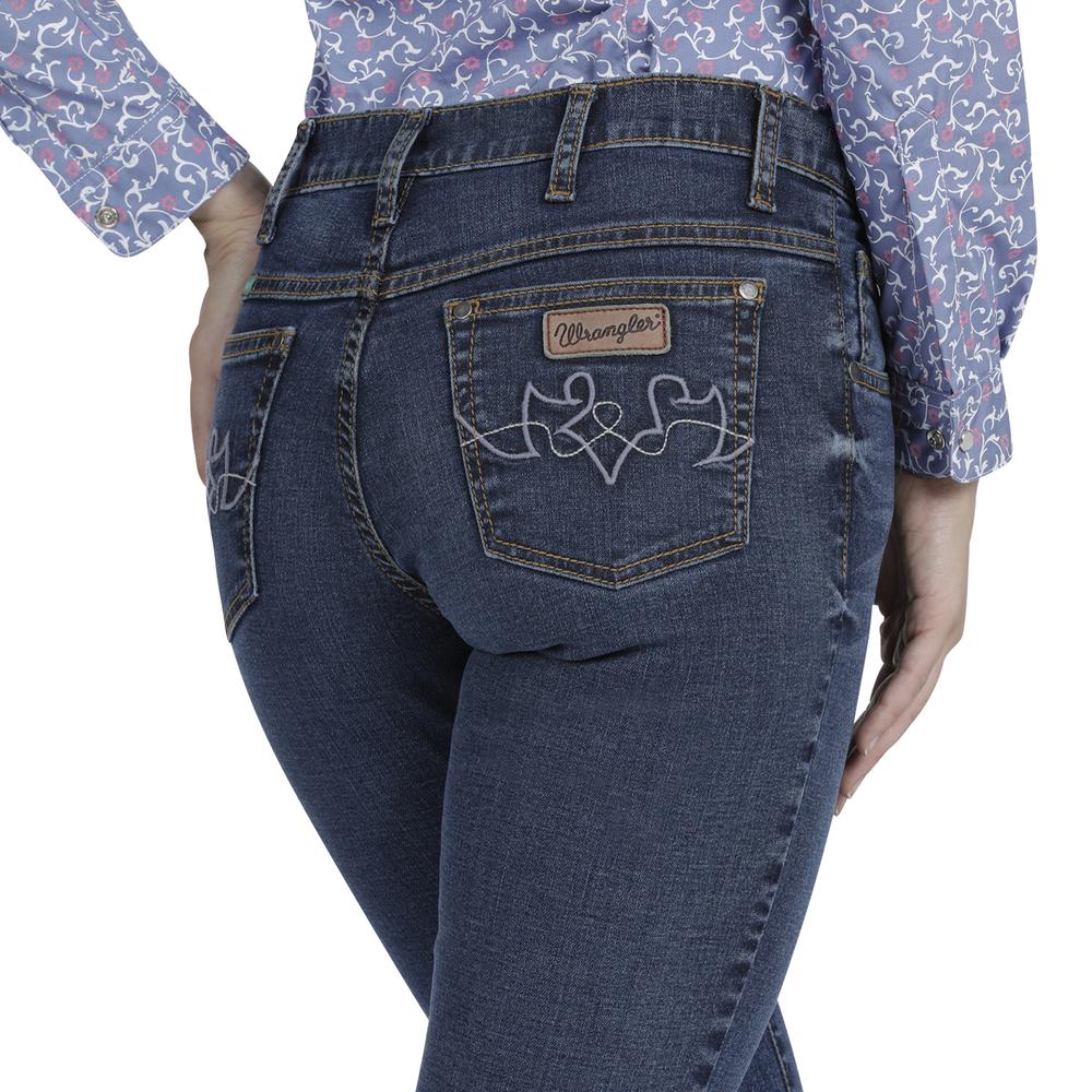 Foto 6 pulgar | Jeans Wrangler High Rise Boot Cut 921 color Azul para Mujer