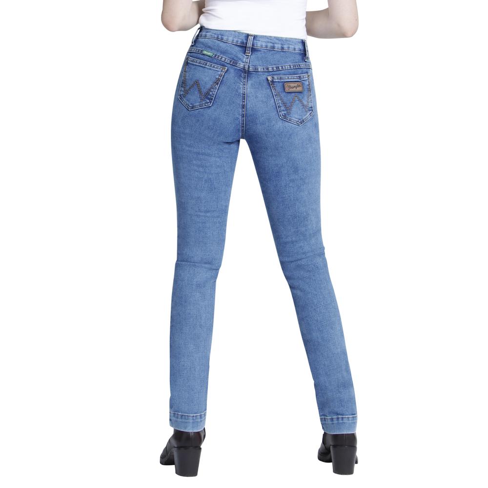 Foto 3 | Jeans Vaqueros Wrangler Slim Fit 177 color Azul para Mujer