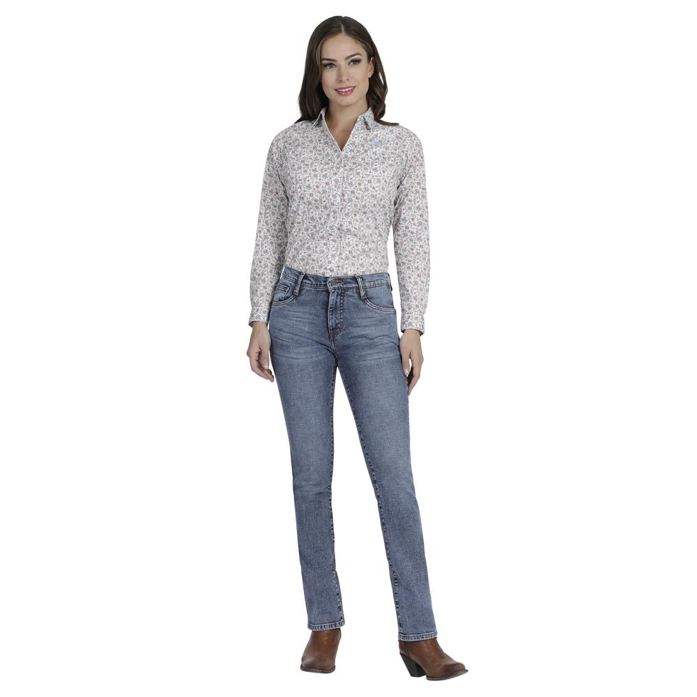 Foto 5 pulgar | Jeans Vaqueros Wrangler Slim Fit 149 color Azul para Mujer