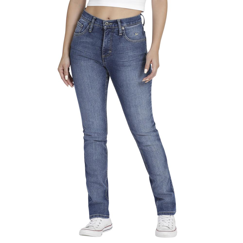 Foto 2 pulgar | Jeans Lee Slim Fit 342 color Azul para Mujer