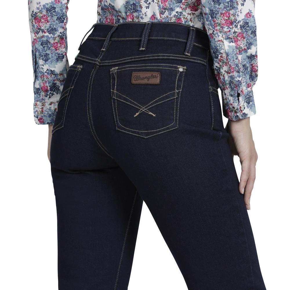 Foto 5 | Jeans Vaquero Wrangler High Rise Boot Cut 739 color Azul para Mujer