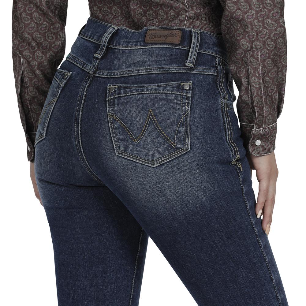 Foto 6 pulgar | Jeans Vaquero Wrangler High Rise Boot Cut 922 color Azul para Mujer