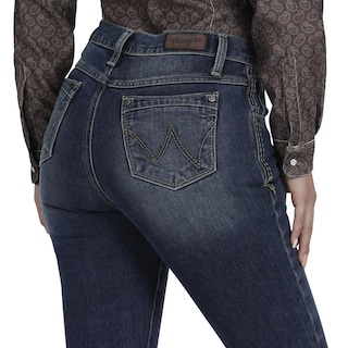 Foto 5 | Jeans Vaquero Wrangler High Rise Boot Cut 922 color Azul para Mujer